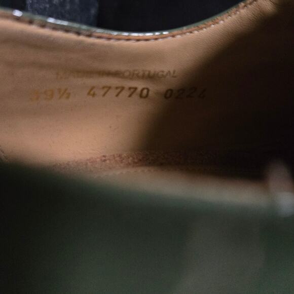 The Office of Angela Scott Ms. Neale Leather Oxfords In Sage Size EU 39.5 US 9.5 - Picture 9 of 10